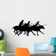 Chasing Three Polo Players Wall Decal