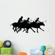 Chasing Three Polo Players Wall Decal