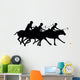 Chasing Three Polo Players Wall Decal