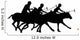 Chasing Three Polo Players Wall Decal
