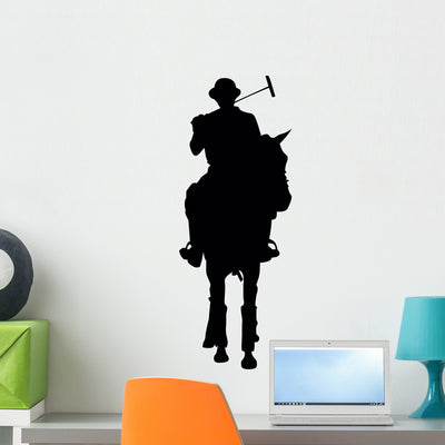 Polo Wall Decal shown on a wall