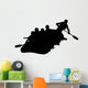 White Water Rafting Silhouette Wall Decal