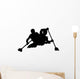 White Water Rafting Silhouette Wall Decal