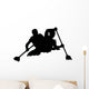 White Water Rafting Silhouette Wall Decal