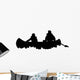 Canoing Silhouette Wall Decal