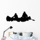 Canoing Silhouette Wall Decal