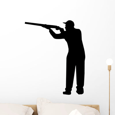 Rifleman Hunter Wall Decal shown on a wall