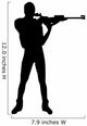 Air Soft Rifle Silhouette Wall Decal