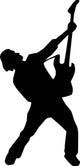 Amped Rockstar Music Silhouette Wall Decal