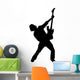 Amped Rockstar Music Silhouette Wall Decal