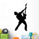 Amped Rockstar Music Silhouette Wall Decal