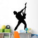 Amped Rockstar Music Silhouette Wall Decal