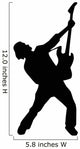 Amped Rockstar Music Silhouette Wall Decal