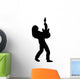 Guitarist Solo Music Silhouette Wall Decal