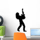Guitarist Solo Music Silhouette Wall Decal