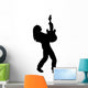 Guitarist Solo Music Silhouette Wall Decal