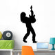 Guitarist Solo Music Silhouette Wall Decal