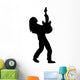 Guitarist Solo Music Silhouette Wall Decal