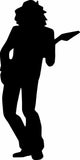 Bassist Guitarist Music Silhouette Wall Decal