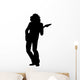 Bassist Guitarist Music Silhouette Wall Decal