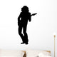 Bassist Guitarist Music Silhouette Wall Decal