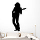 Bassist Guitarist Music Silhouette Wall Decal
