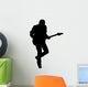 Guitar Player Rockstar Wall Decal