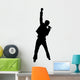 Rockstar Singer Silhouette Wall Decal