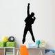 Rockstar Singer Silhouette Wall Decal