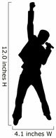 Rockstar Singer Silhouette Wall Decal