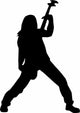 Power Metal Rockstar Music Wall Decal