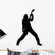 Power Metal Rockstar Music Wall Decal