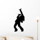 Rockstar Metal Singer Silhouette Wall Decal