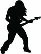 Long Haired Rockstar Wall Decal