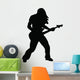 Long Haired Rockstar Wall Decal