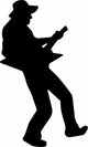 Blues Boy Rockstar Guitar Wall Decal