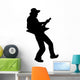Blues Boy Rockstar Guitar Wall Decal