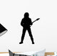 Strumming Rock Guitarist Music Wall Decal