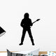 Strumming Rock Guitarist Music Wall Decal