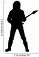 Strumming Rock Guitarist Music Wall Decal