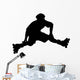 Roller Blading Silhouette Wall Decal