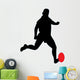 Rugby Kicker Silhouette Wall Decal