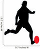 Rugby Kicker Silhouette Wall Decal