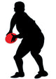 Rugby Silhouette Wall Decal