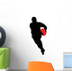 Running Rugby Silhouette Wall Decal