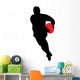 Running Rugby Silhouette Wall Decal
