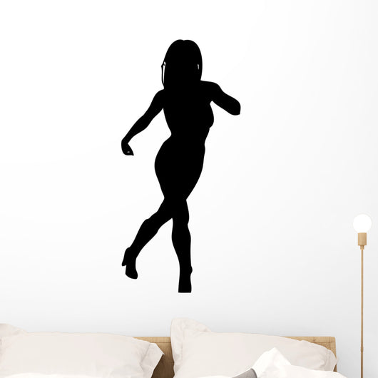 Woman Attractive Dancing Hands Wall Decal