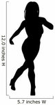 Woman Attractive Dancing Hands Wall Decal