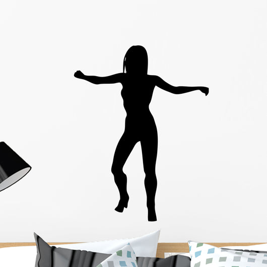 Woman Attractive Dancing Proud Wall Decal