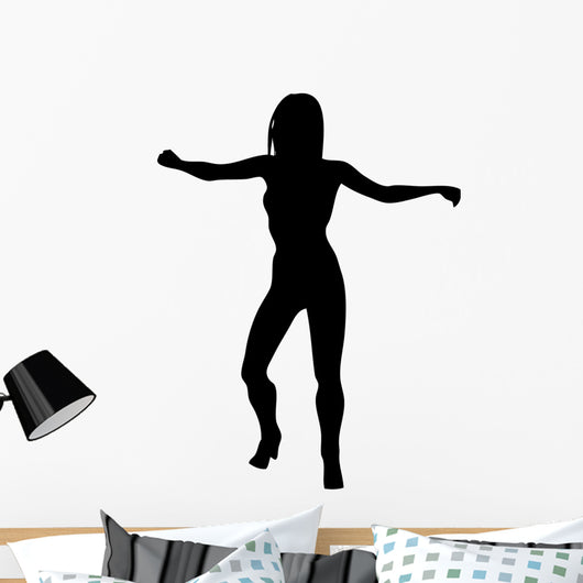 Woman Attractive Dancing Proud Wall Decal